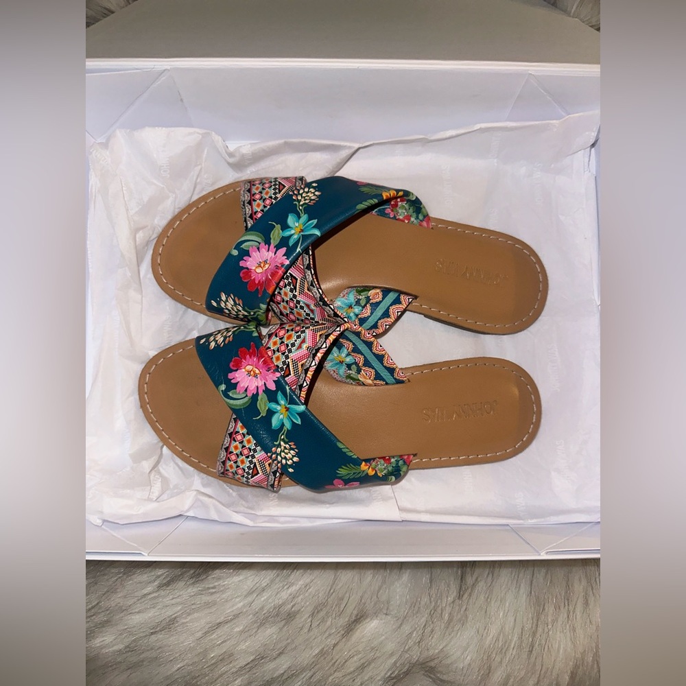Johnny Was Sonoma Cross Sandal$182 MSRP - Picture 6 of 11